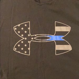 thin blue line under armour shirt